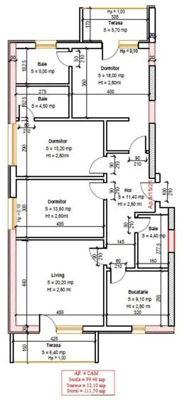AP. 4CAM+3BAI IN BLOC P+3 / NOUL PROIECT PREMIUM NEW GEA.PALLADY!