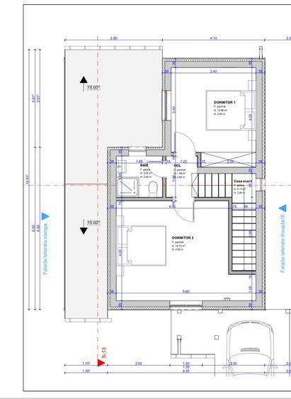 Casa individuala 4 camere | 100 mp | teren 380 mp | Sanandrei