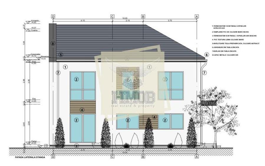 Casa duplex 120 mp utili cu teren 220 mp la 10 minute de Sibiu
