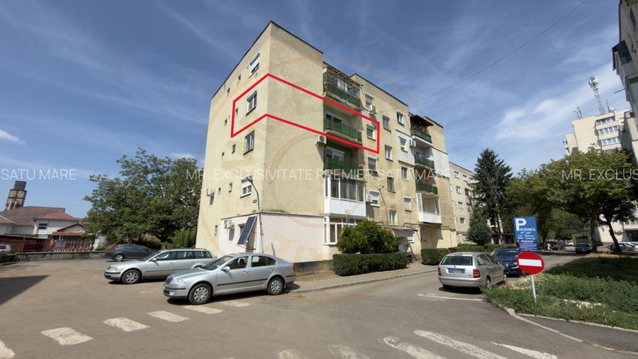 Apartament 2 camere Etaj III / Str. Eliberării 17 -Carei- Comision 0% cumpărător - 9