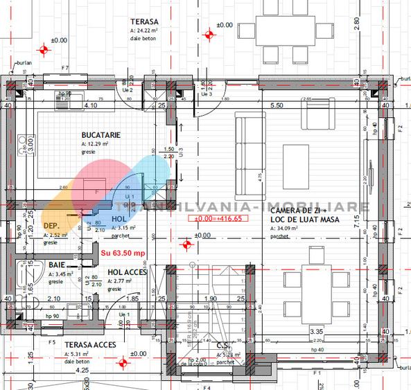 Casa individuala 120mp , teren 405mp-Dezmir