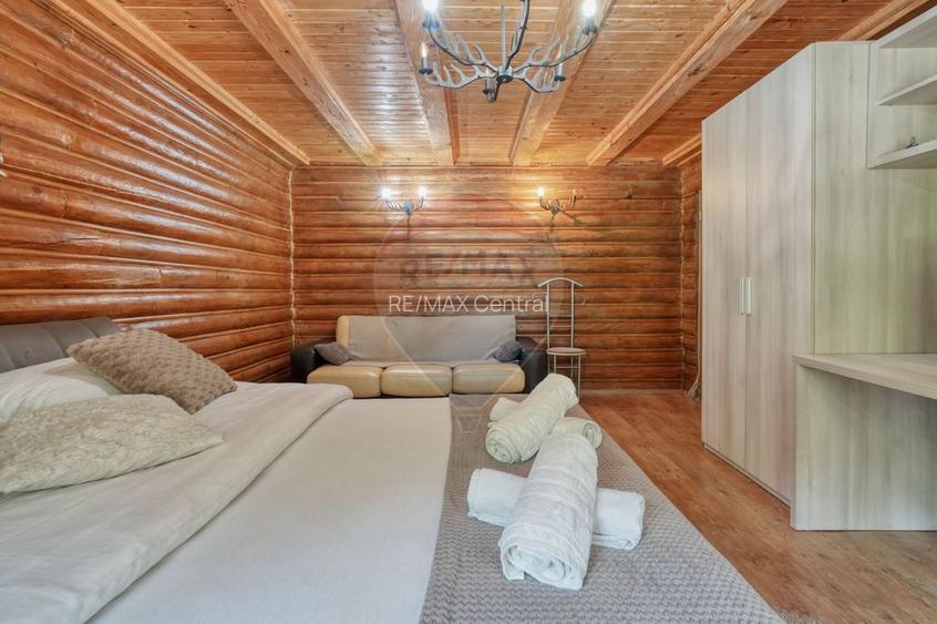 Casă din buștean rotund | 3.735 mp teren | La 30 km de Brașov - 8