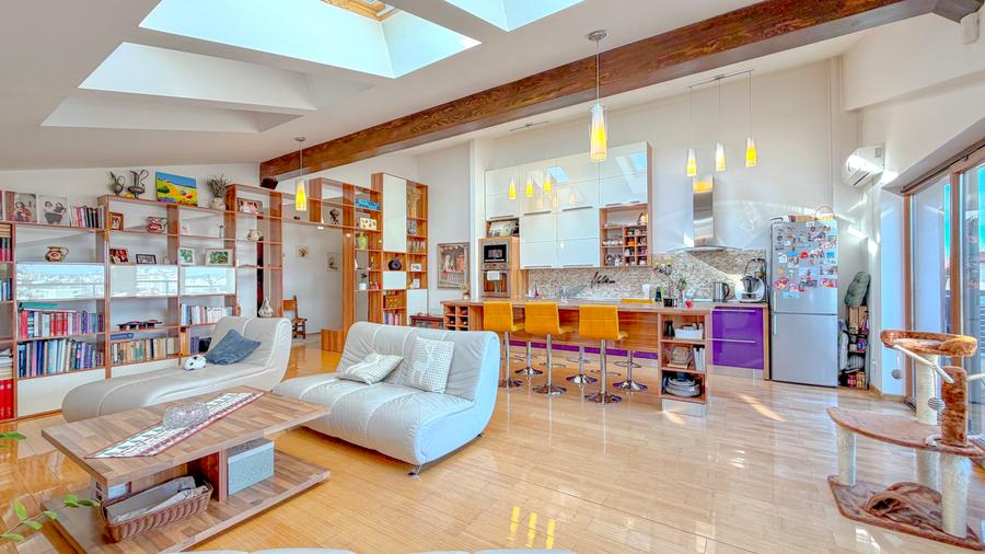 Penthouse panoramic pe Strada Morii–117,42 mp utili, 2 terase, parcare subterana