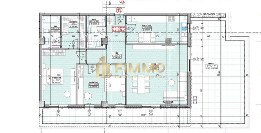 Penthouse | 131mp | Terasa 65,4mp | Traian Vuia | ID:1160