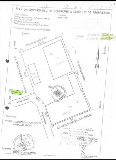 HALA/BIROURI/ HALA DEPOZIT SI 2900 MP TEREN DE VANZARE BACAU