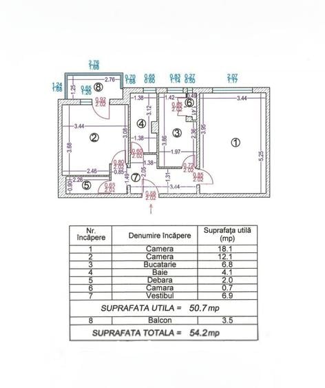 De vanzare - Apartament decomandat Zona Maior Bacila - 3