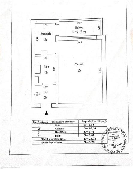 Garsoniera confort 1, etaj 1, Calea Galati - Kogalniceanu