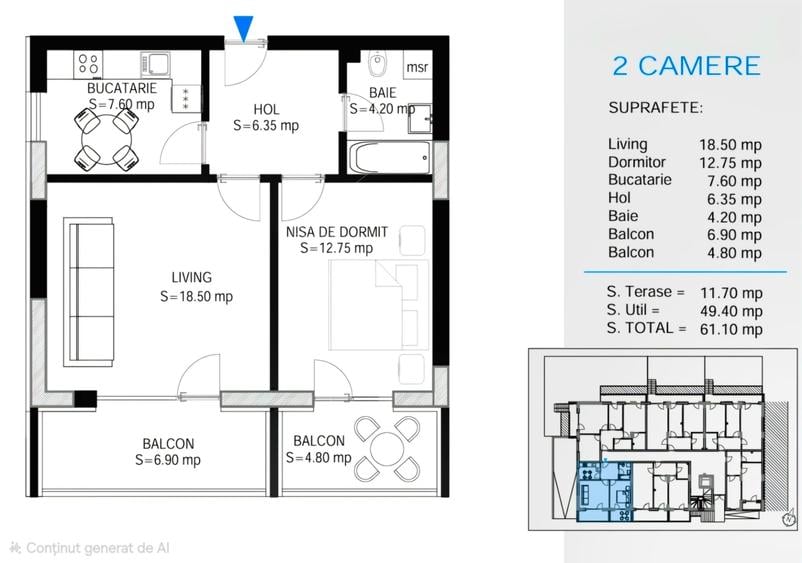 ULTIMELE UNITATI! 15 Min Metrou Predare Ap 2Camere Decomandat Direct Dezvoltator