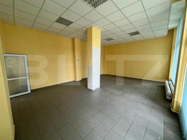 Spațiu comercial de închiriat, 120 mp, vitrină mare – zona Liceul Auto, Deva
