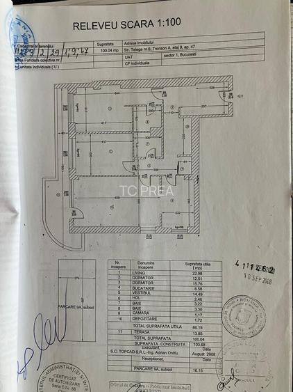 3 camere cu terasă, loc de parcare subteran | Metropolis Residence | Etaj 9