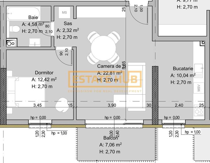 Traian 44 | 2 Camere central | 0% comision