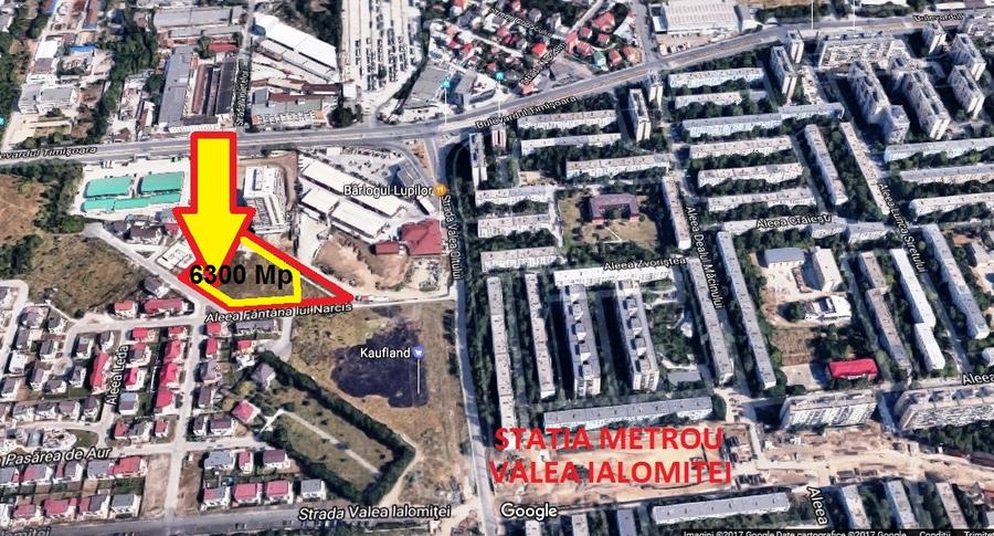 Vanzare 6300 mp teren Sector 6 langa metrou Valea Ialomitei cu 600 Euro/mp