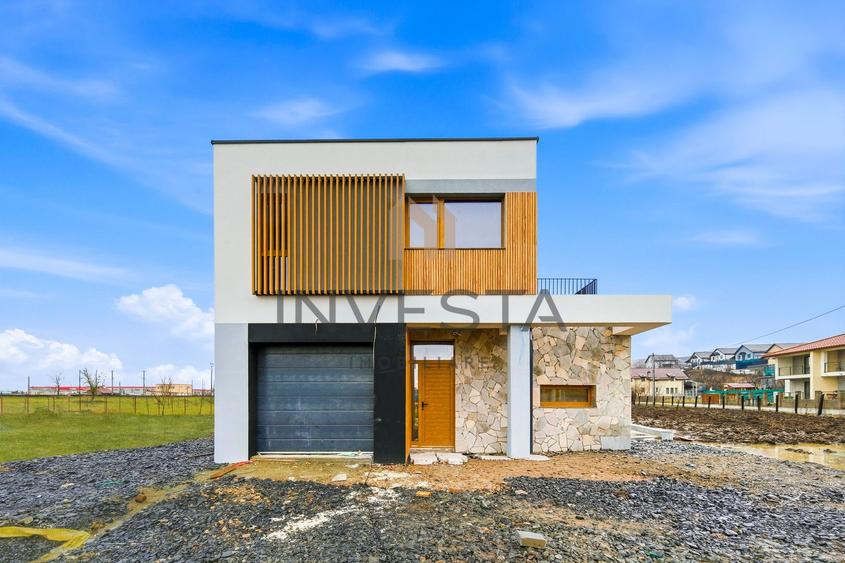 Casa individuala nZEB cu piscina, 501 mp teren, 160mp utili, Sanicoara