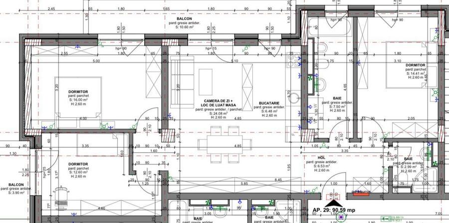Apartament 4 camere, 90 mp, etajul 1, Beta Residence