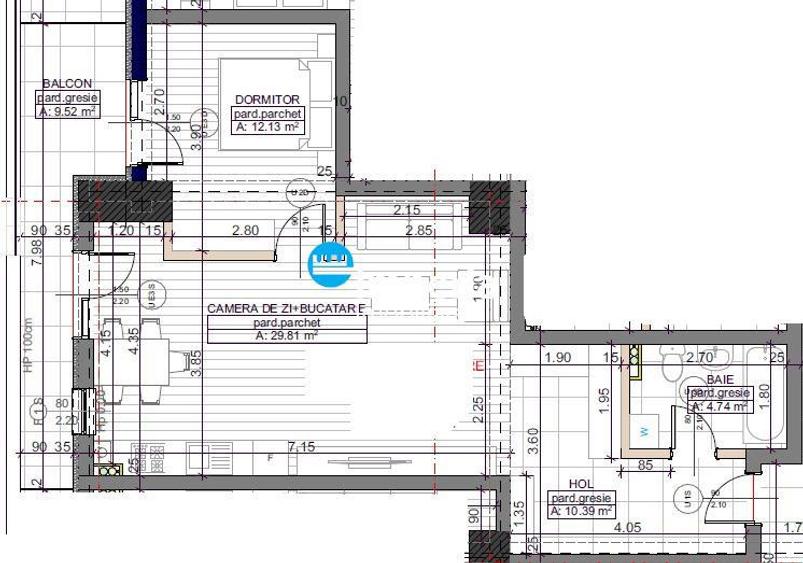 Apartament 2 camere decomandat | Moara de Vânt – Brizo | 66,5 mp
