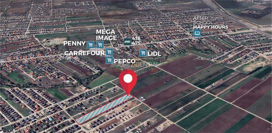 Teren 501 mp de vanzare, investitie imobiliara in Comuna Berceni, If - 3