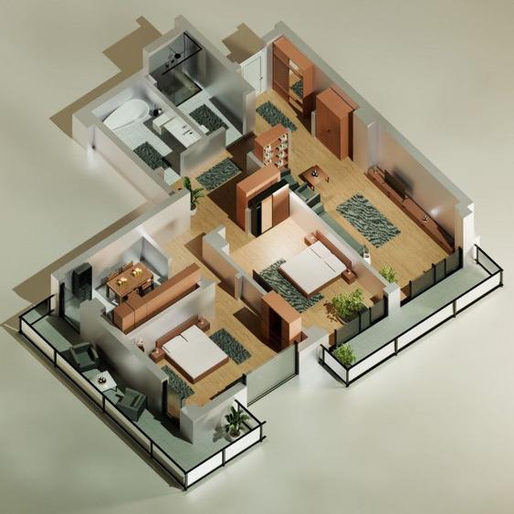 Tomis Nord /Carrefour - Vanzare apartament cu 3 camere, bloc nou.