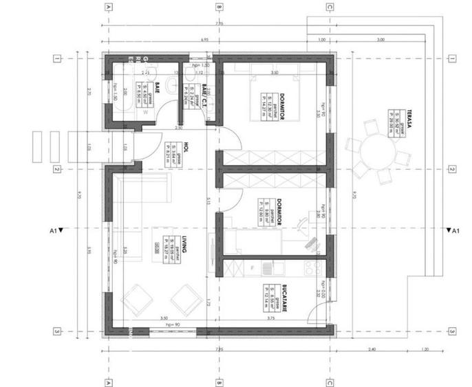 Casa GALATEA, 3 camere, 350 mp teren, zona 6 Vanatori