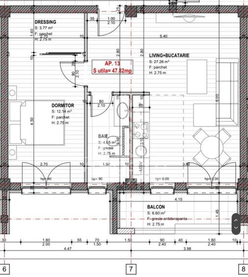 Apartament cu 2 camere open space, lift, zona  Eso