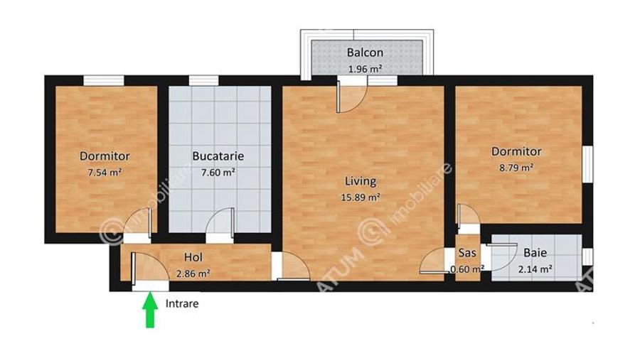 Apartament 3 camere balcon pivnita zona Vasile Aaron din Sibiu