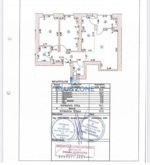 Delta City | 3 camere | 73 mp | Parcare | Centrală proprie