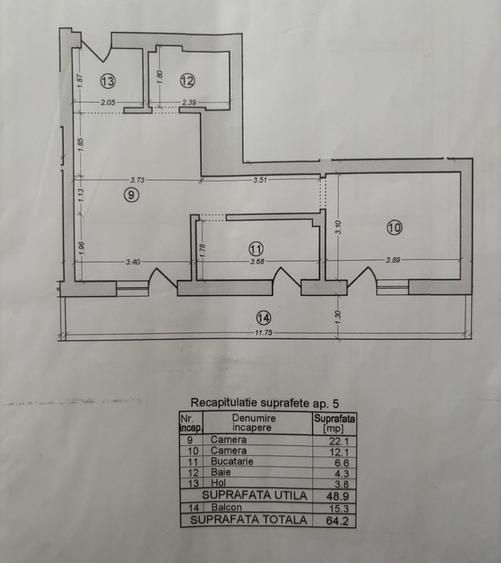 Apartament cochet cu 2 camere - loc parcare subteran - Pipera - George Bacovia