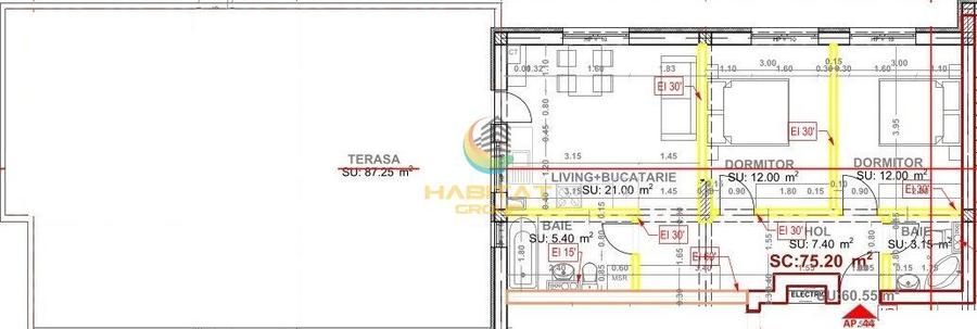 Pallady 3 camere 61 mp + terasa 87 mp ACTE GATA DE MUTARE