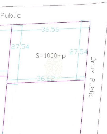 Teren 1000 mp cu utilitati-ideal casa, cabana, investitie-Dealul Jelnei
