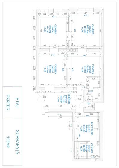 Apartament spațios cu 4 camere, 2 băi și terasă, în zona centrală - 26