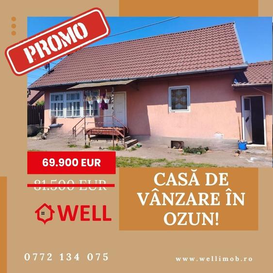 Casă de vânzare în Ozun, pe strada Gării!