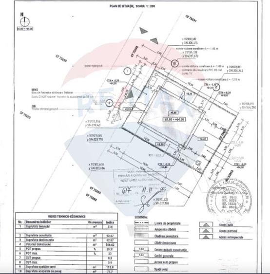Teren de vanzare cu Autorizatie de constructie -314 mp Mamina/Berceni