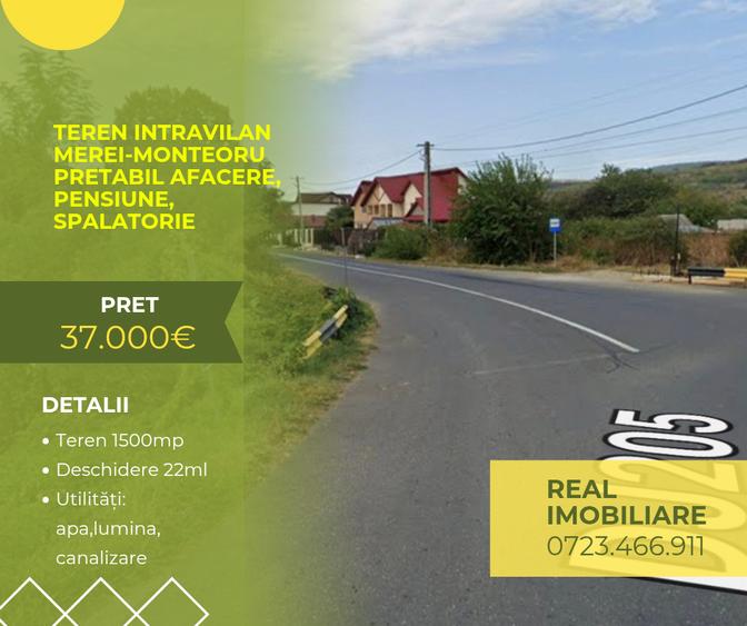 Teren intravilan - Merei-Monteoru !