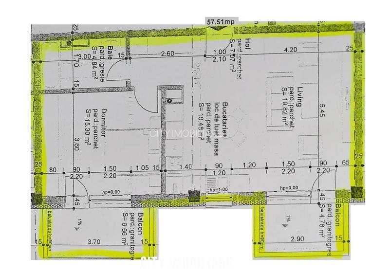 Apartament 2 camere, S-58mp+2 balcoane, bloc nou, Intre Lacuri - 18