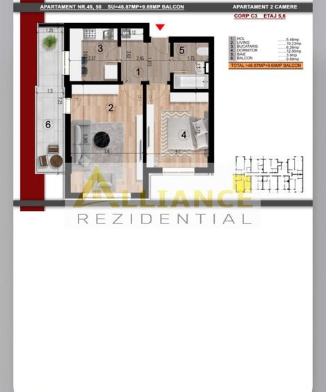METROU DIMITRIE LEONIDA * Apartament 2 camere mobilat-utilat