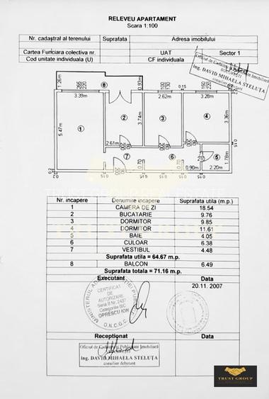 Apartament 3 camere Titulescu | Imobil 1977 - 1