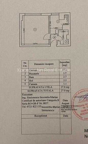 Garsonieră în bloc mixt, mobilată și utilată, etaj 2/12, lângă Mega Mall - 6