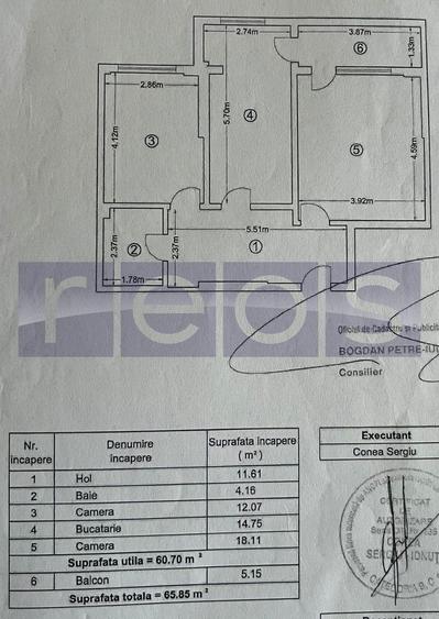 DE VANZARE 2 CAMERE DECOMANDAT | CARTIER LATIN | PARCARE | ETAJ 1 - 1