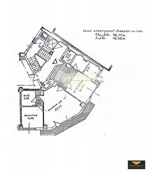 Apartament 3 camere Calea Victoriei / Imobil 1983