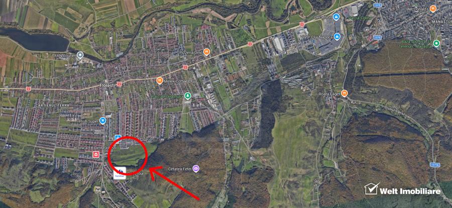 De vanzare teren intravilan langa viitoarea statie de metrou Teilor - Floresti