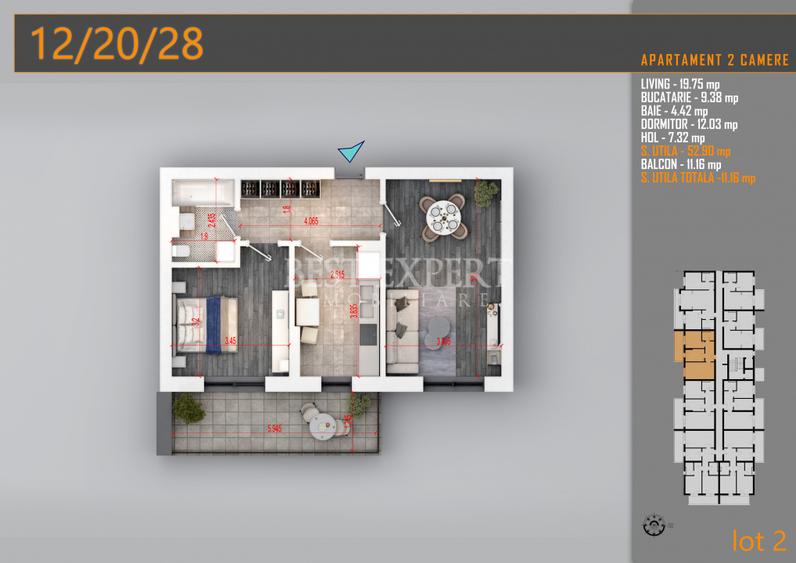 2 Camere Direct Dezvoltator 10 min metrou N.Teclu|La avans 50% Parcare Bonus Ext