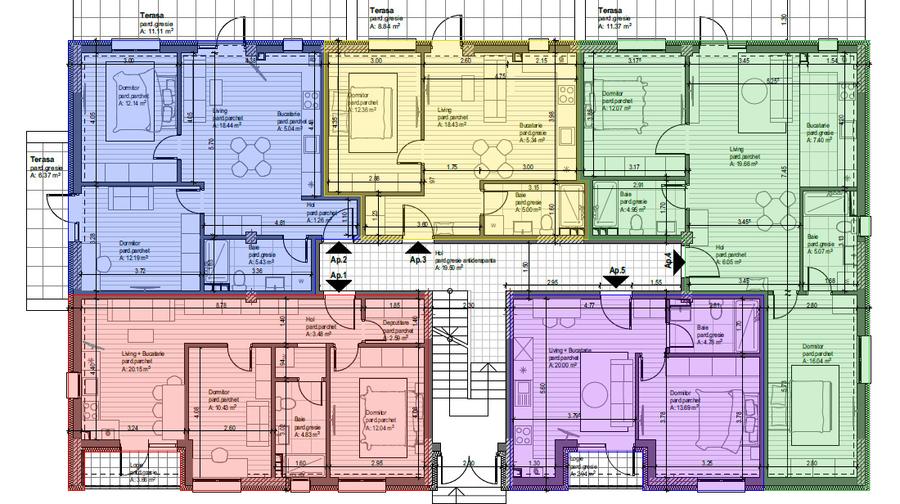 Apartament 3 camere, 70 mp, zona Orasul Vechi