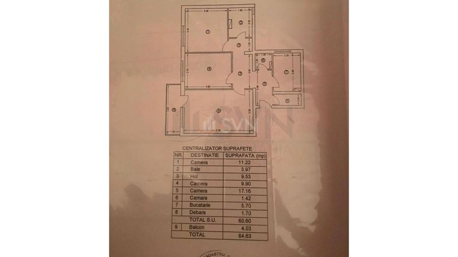 REA1027282 Apartament 3 camere I Metrou Tineretului I De vanzare