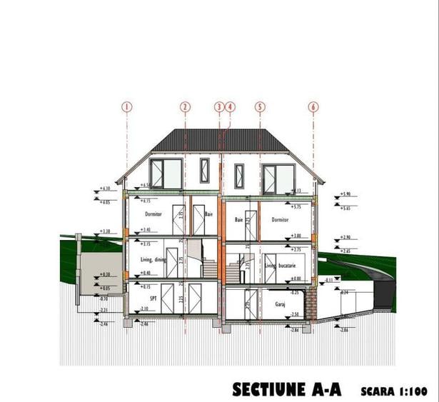 Unitatea C2 , Duplex semifinisat, zona Dambul Rotund, priveliste spre oras