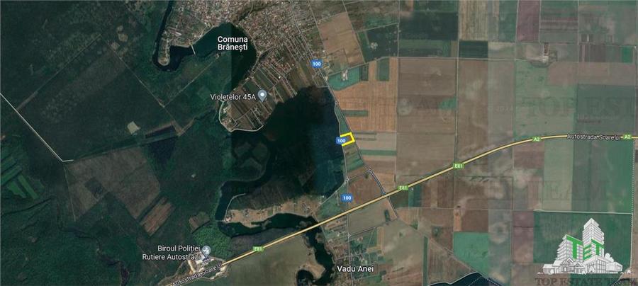 Teren de vanzare Branesti, iesire la Autostrada Soarelui