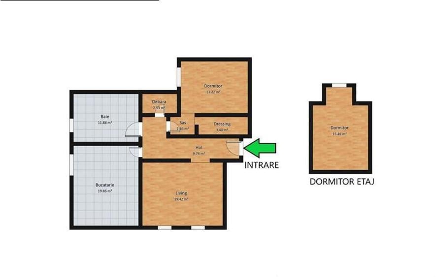 Apartament cu 3 camere decomandate in Sibiu zona Cedonia