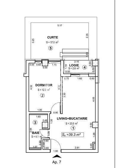 Apartament cu 2 camere open space Torontalului - 1