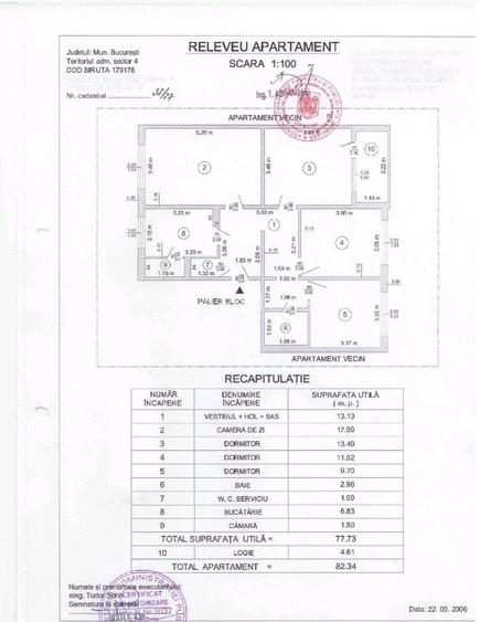 Apartament 4 camere de vanzare | Centrala proprie | - 1