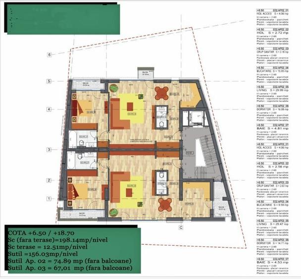 Apartament cu 2 camere si vedere panoramica, in zona Dacia