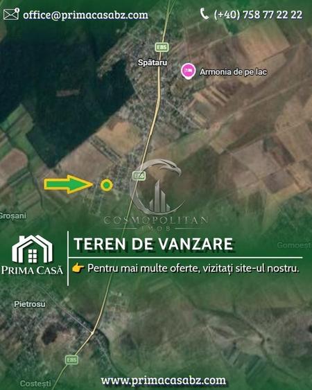 Teren intravilan ~ sat Spataru, com. Costesti ~ S=1000mp ~ Pret: 20€/m