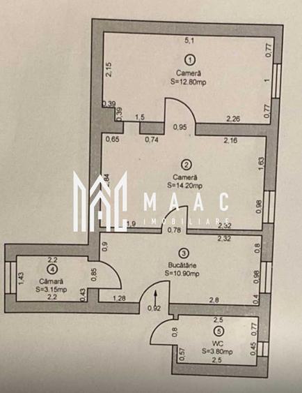 Apartament 2 camere | 45 MPU | Parter inalt | Ultracentral